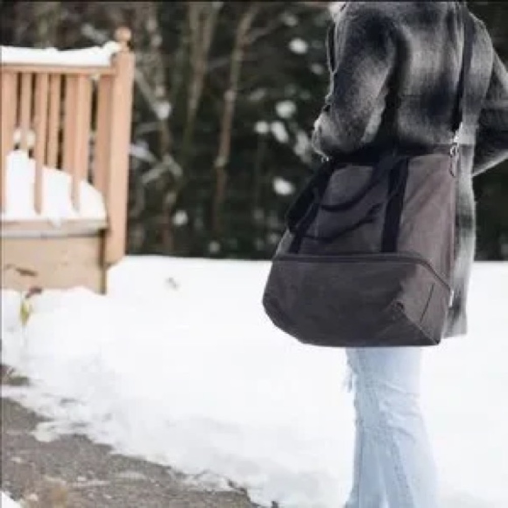Lo & Sons Catalina Deluxe Tote Midnight Ash Eco Friendly Canvas Weekender Bag - Picture 11 of 12